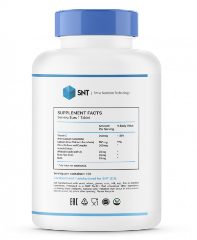 SNT Ester-C Plus 900 mg, 120 таблеток