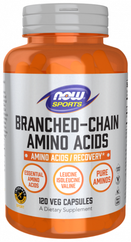 NOW Branched Chain Amino Acids, 120 капсул