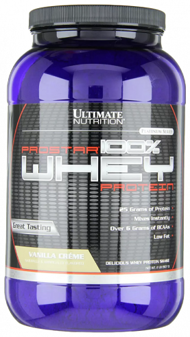 Ultimate Nutrition Prostar 100% Whey Protein, Простар 100% Вей Протеин, 900 грамм