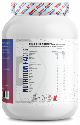 Fitness Formula 100% Whey Protein Premium, 100% Вей Протеин Премиум, 2000 грамм