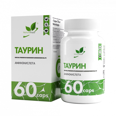 Natural Supp Taurine 700 mg, Таурин 700 мг, 60 капсул