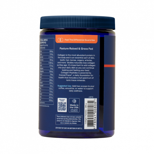 Trace Minerals RadLive Collagen Peptides type I &amp; III + Ascorbate vitamin C + ionic trace minerals, РадЛив Пептиды Коллагена 1 и 3 типа + Аскорбат витамина С + иониз, 286 грамм