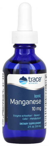 Trace Minerals Ionic Manganese 10 mg, 59 мл