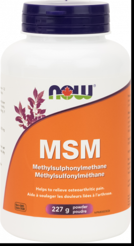 NOW MSM Methylsulfonylmethane Powder, МСМ Метилсульфонилметан Порошок, 227 грамм