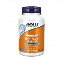 NOW Omega 3 Mini Gels 500 mg, 180 капсул
